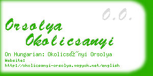 orsolya okolicsanyi business card